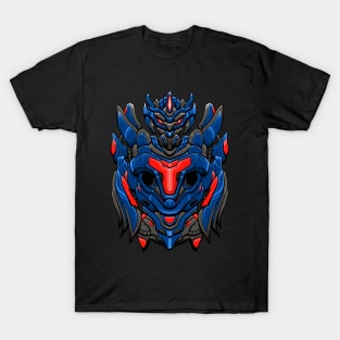 Desain Ilustrasi Mecha T-Shirt